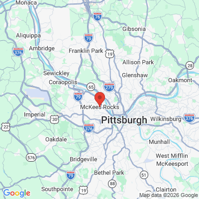 Map to  office in Mc Kees Rocks, PA