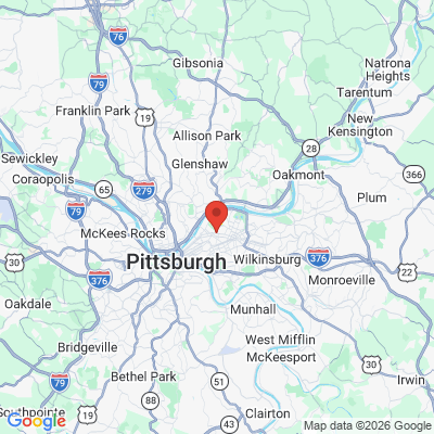 Map to  office in Bloomfield, PA
