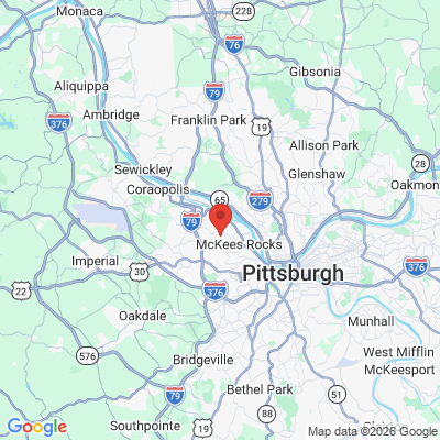 Map to  office in Mc Kees Rocks, PA