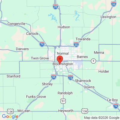 Map to  office in Bloomington, IL