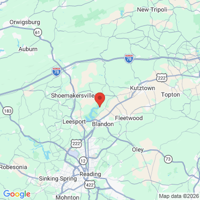 Map to  office in Fleetwood, PA