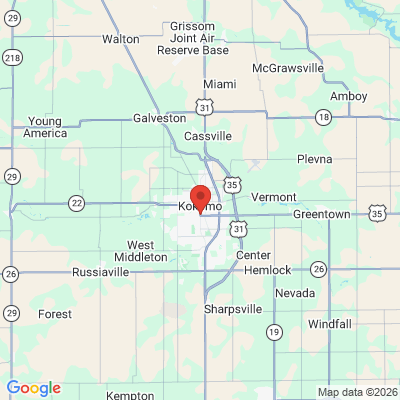 Map to  office in Kokomo, IN