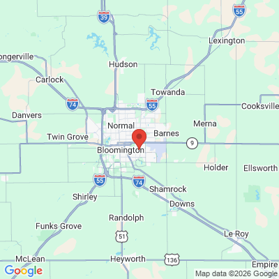Map to  office in Bloomington, IL