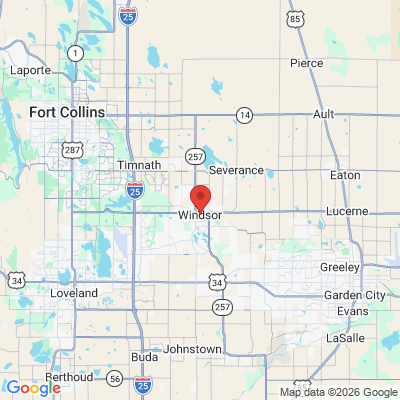Map to  office in Windsor, CO