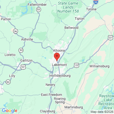 Map to  office in Altoona, PA
