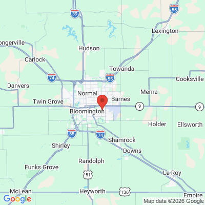 Map to  office in Bloomington, IL