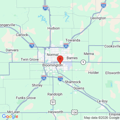 Map to  office in Bloomington, IL