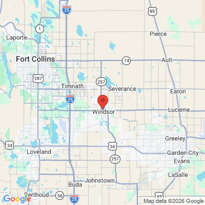 Map to  office in Windsor, CO