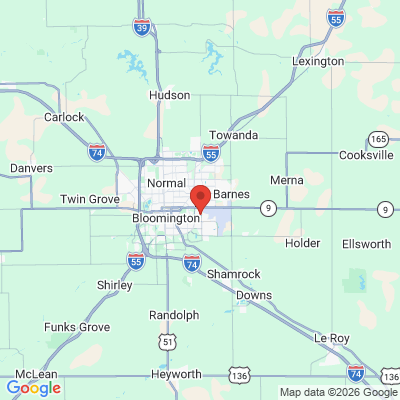 Map to  office in Bloomington, IL
