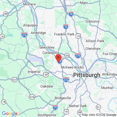 Map to  office in Coraopolis, PA