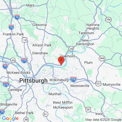 Map to  office in Pittsburgh, PA