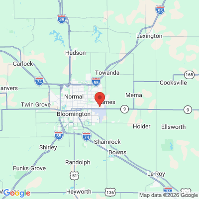 Map to  office in Bloomington, IL