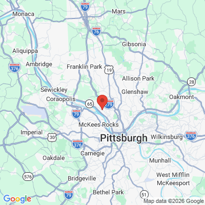 Map to  office in Pittsburgh, PA