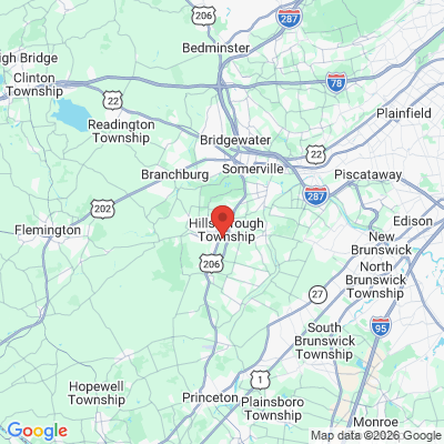 Map to  office in Hillsborough, NJ
