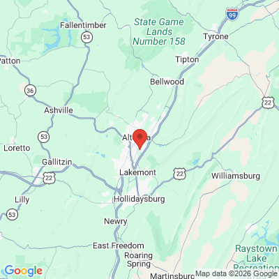 Map to  office in Altoona, PA