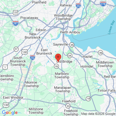 Map to  office in Old Bridge, NJ