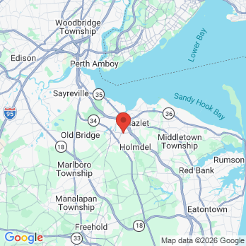 Map to Adler Family Dental LLC office in Matawan, NJ
