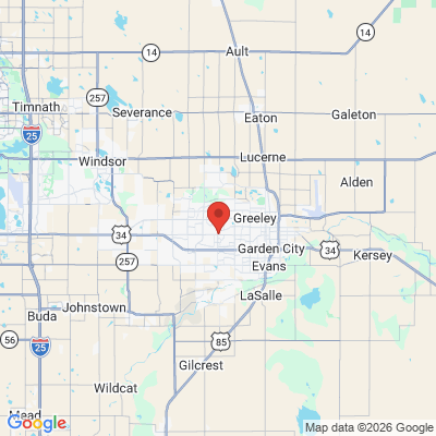 Map to  office in Greeley, CO