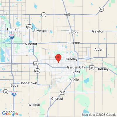 Map to  office in Greeley, CO