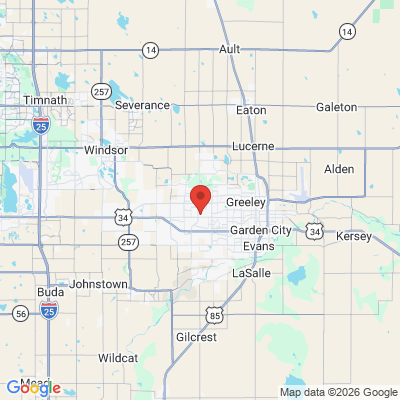 Map to  office in Greeley, CO