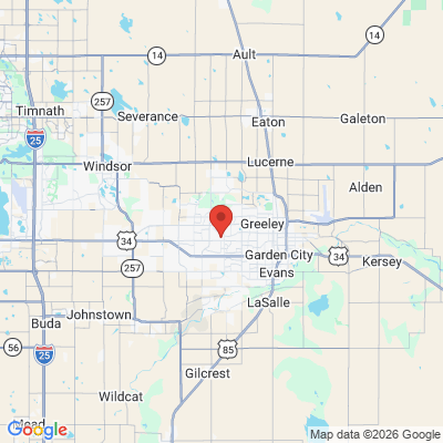 Map to  office in Greeley, CO