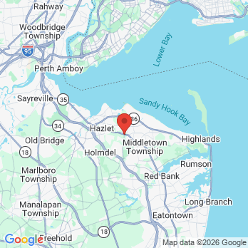 Map to Traina Dental office in Holmdel, NJ