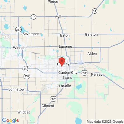 Map to  office in Greeley, CO