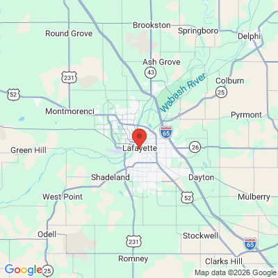Map to  office in Lafayette, IN