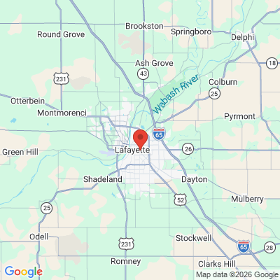 Map to  office in Lafayette, IN