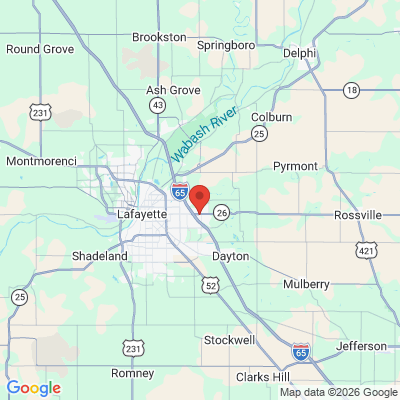 Map to  office in Lafayette, IN