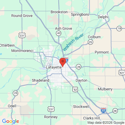 Map to  office in Lafayette, IN