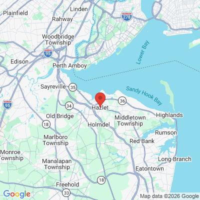 Map to  office in Hazlet, NJ