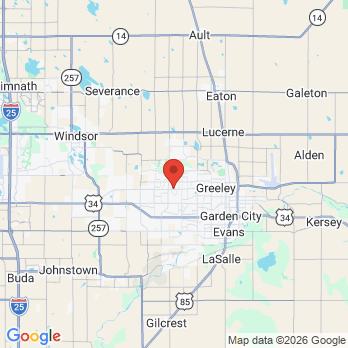 Map to Richard T. Waterman DDS LLC office in Greeley, CO