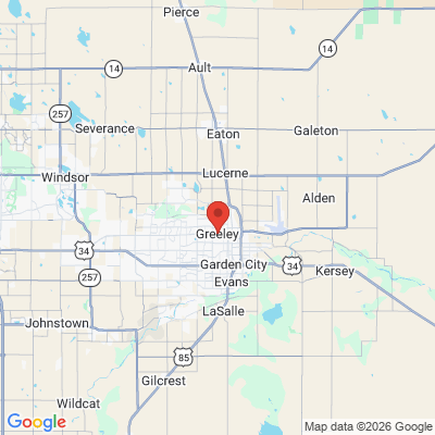 Map to  office in Greeley, CO