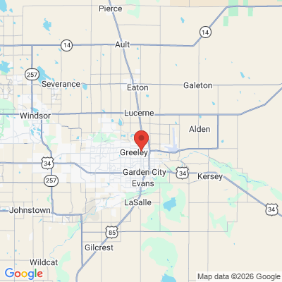 Map to  office in Greeley, CO