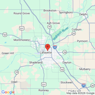 Map to  office in Lafayette, IN