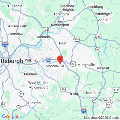 Map to  office in Monroeville, PA