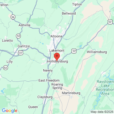 Map to  office in Hollidaysburg, PA