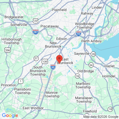 Map to  office in East Brunswick, NJ