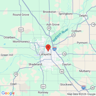 Map to  office in Lafayette, IN