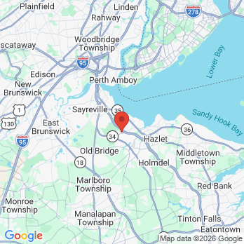 Map to Matawan Old Bridge Dental: Sonia Mathew, DMD FAGD office in Matawan, NJ