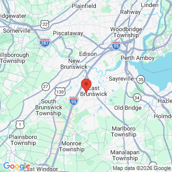 Map to Dental Magik office in East Brunswick, NJ