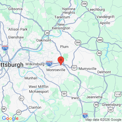 Map to  office in Monroeville, PA