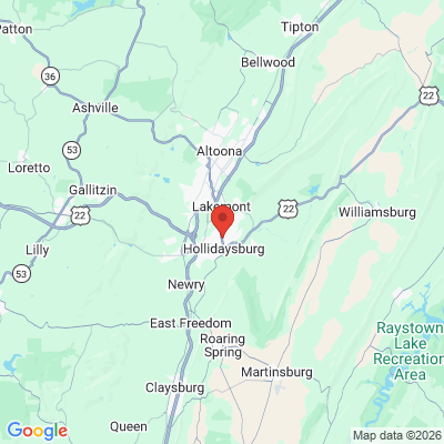 Map to  office in Hollidaysburg, PA