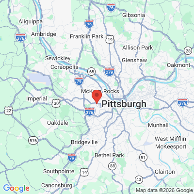 Map to  office in Robinson, PA