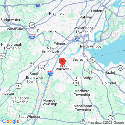 Map to  office in East Brunswick, NJ