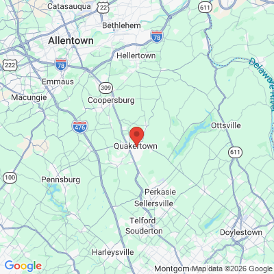 Map to  office in Quakertown, PA