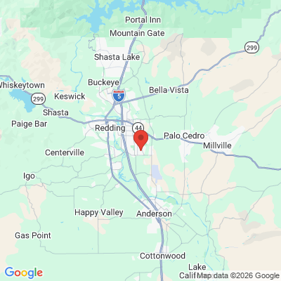 Map to  office in Redding, CA