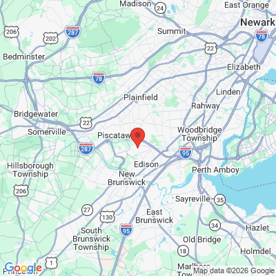 Map to  office in Piscataway, NJ