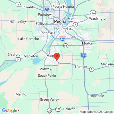 Map to  office in Pekin, IL
